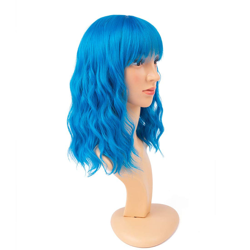 Ice River Blue Wavy | Trendy Wigs | Synthetic Top Quality Heat Resistant Fiber | Human Hair Feel |Perfect for Daily Wear and Cosplay Events