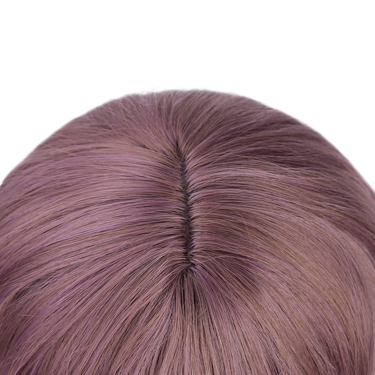 Purple Lavender Wavy 26"| Trendy Taro Purple Wig | Synthetic Top Quality Heat Resistant Fiber | Human Hair Feel  | Easy to Make Cat Ear Buns