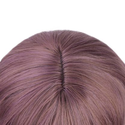 Purple Lavender Wavy 26"| Trendy Taro Purple Wig | Synthetic Top Quality Heat Resistant Fiber | Human Hair Feel  | Easy to Make Cat Ear Buns