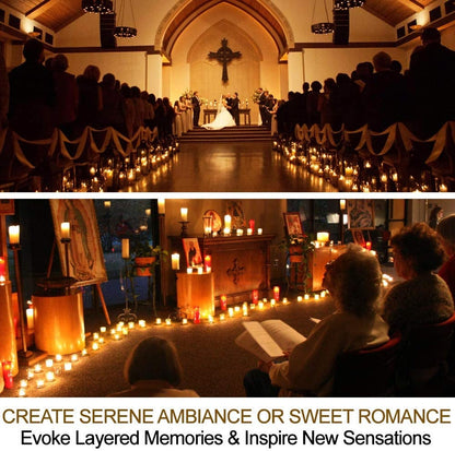 Flameless Candles | Flickering Led | Votive Candles | Battery Operated | 12 Pack Melted/Dripping | Batteries Included| Kid and Pet Safe