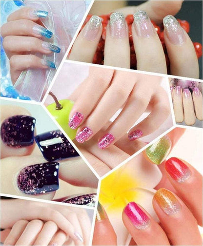Fine glitter, 45 assorted color arts and craft glitter, eyeshadow makeup nail art pigment glitter, art manicure, make-up