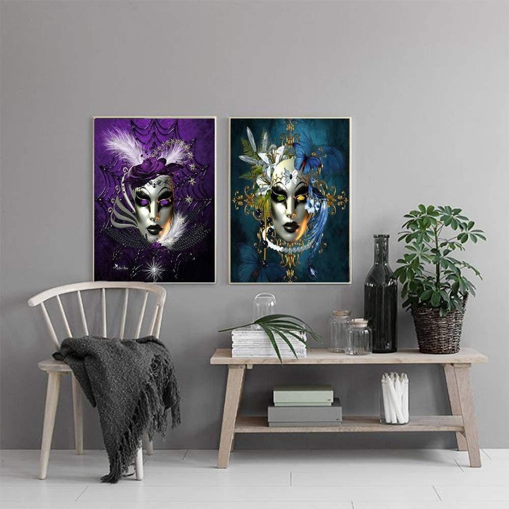 Diy 5d diamond painting kits for adults, diamond art full drill embroidery paint with diamond kit for home wall décor 12x16 inch mask set