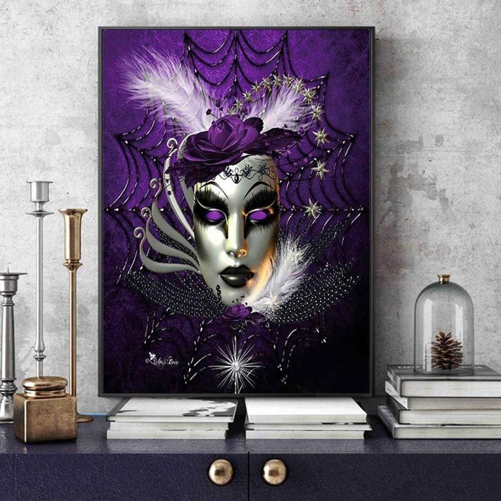 Diy 5d diamond painting kits for adults, diamond art full drill embroidery paint with diamond kit for home wall décor 12x16 inch mask set