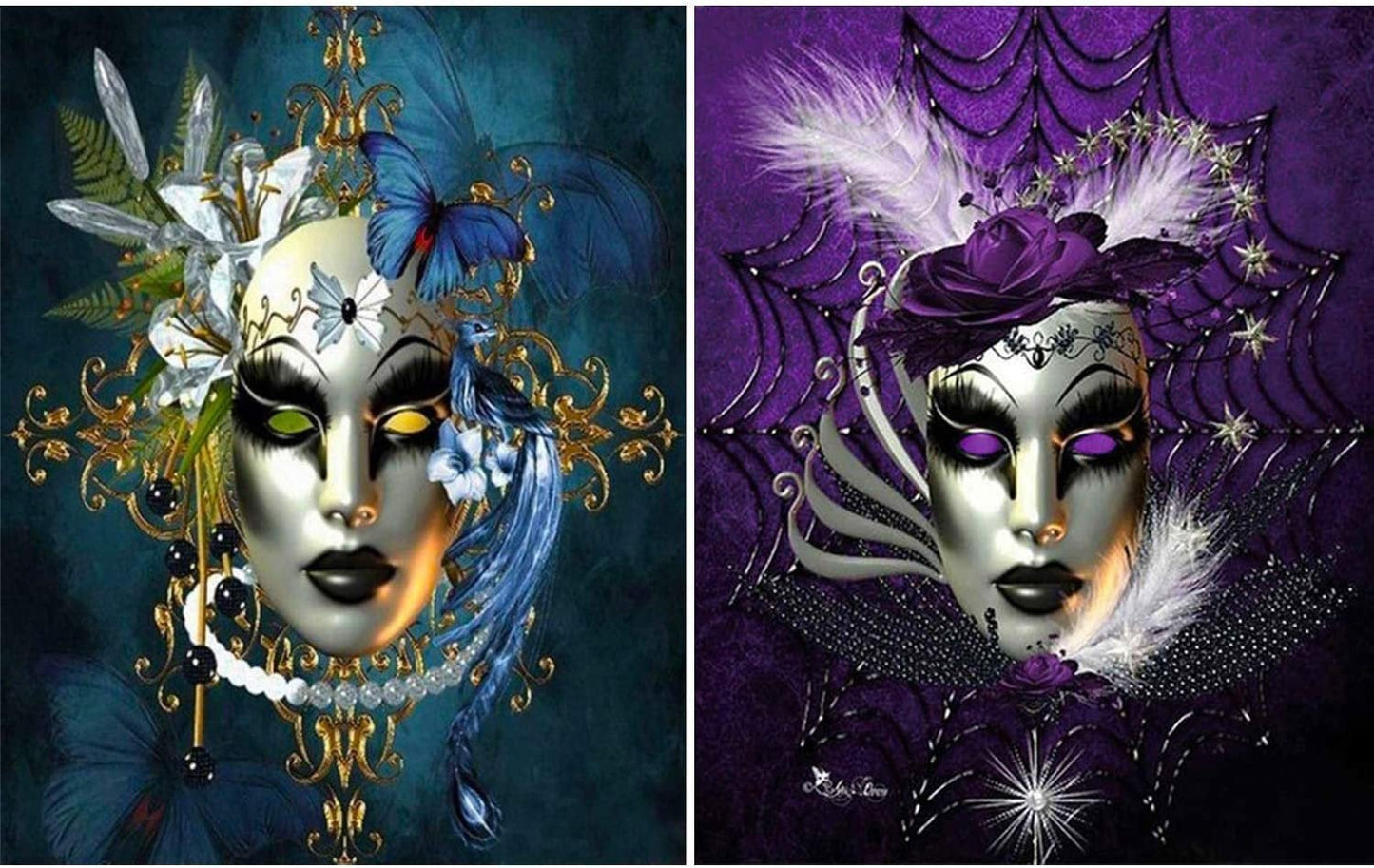 Diy 5d diamond painting kits for adults, diamond art full drill embroidery paint with diamond kit for home wall décor 12x16 inch mask set