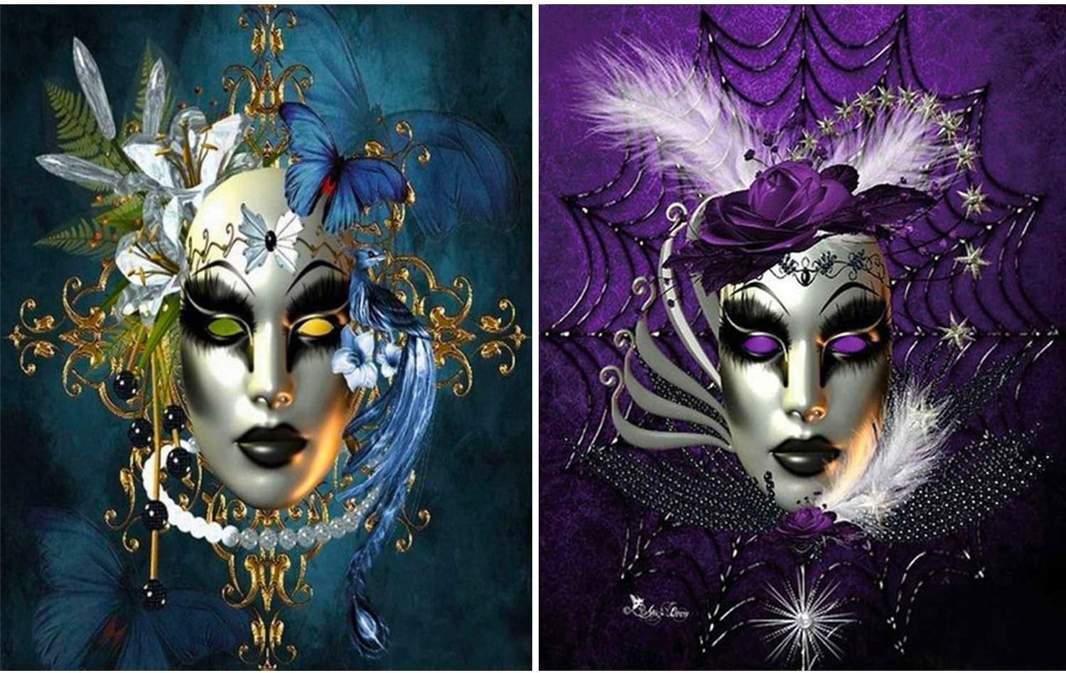 Diy 5d diamond painting kits for adults, diamond art full drill embroidery paint with diamond kit for home wall décor 12x16 inch mask set