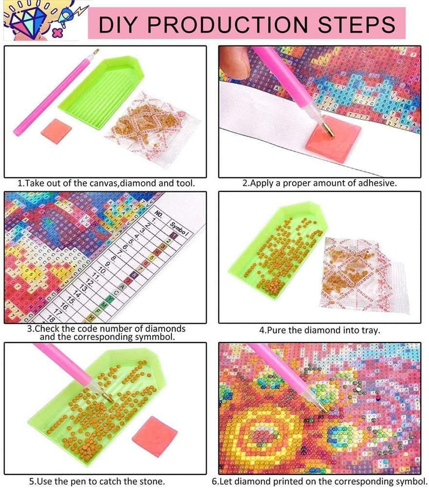 Blue mood day of the dead embroidery paint cross stitch craft diy 5d diamond painting by number kit canvas  various sizes