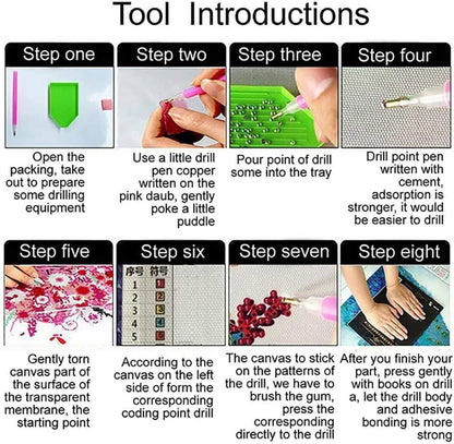 Coconut tree round full drill diy 5d diamond painting by number kits for home wall décor adults and kids 30x40 cm (11.81" x 15.75")