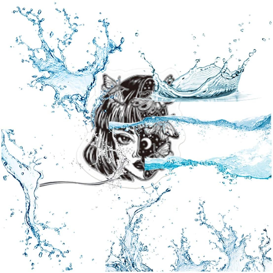 Gothic stickers 50 pieces no repeat removable vinyl diy trendy aesthetic decal stickers