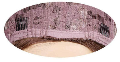 Ombre wavy brown to ash blonde heat resistant full wig