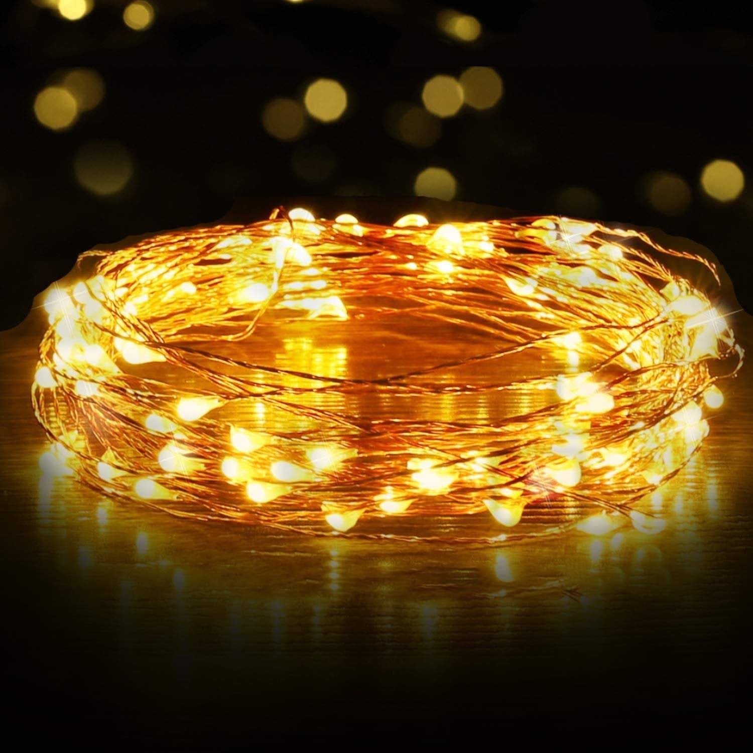 Led fairy string lights copper wire indoor festival christmas wedding party patio decorative window choice of colors