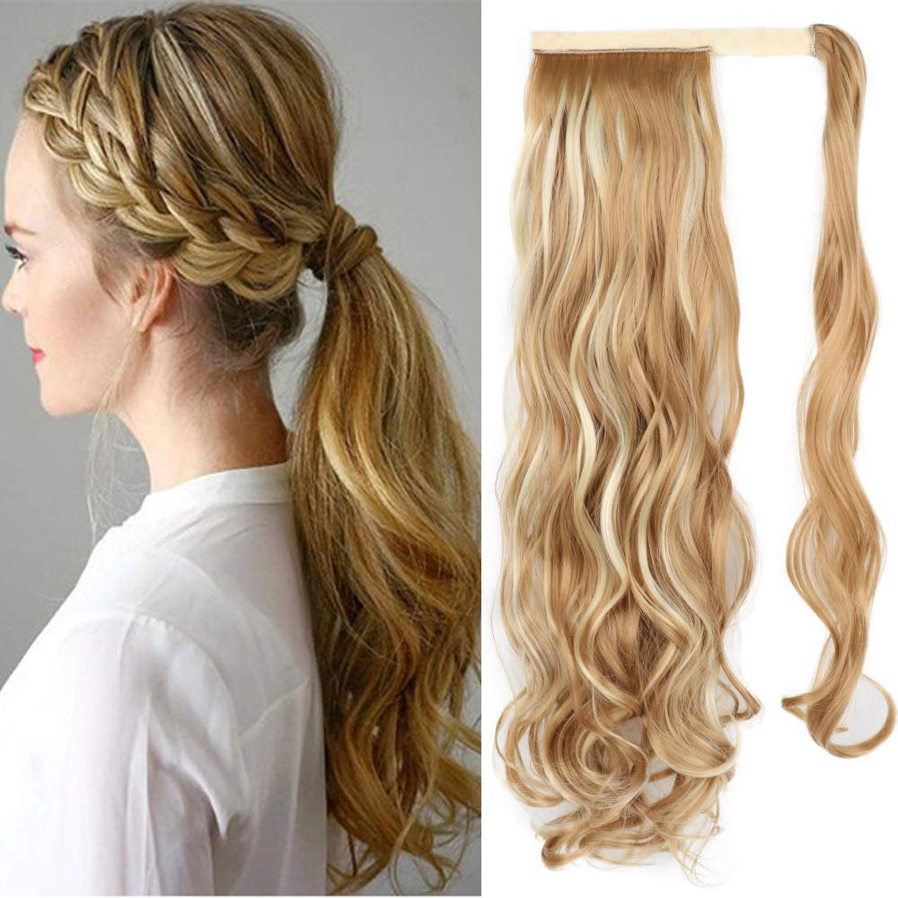 Wrap around ponytail extensions choose color to match your hair or create a new look while adding volume to your style 22" heat resistant