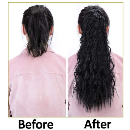 Wrap around ponytail extensions choose color to match your hair or create a new look while adding volume to your style 22" heat resistant
