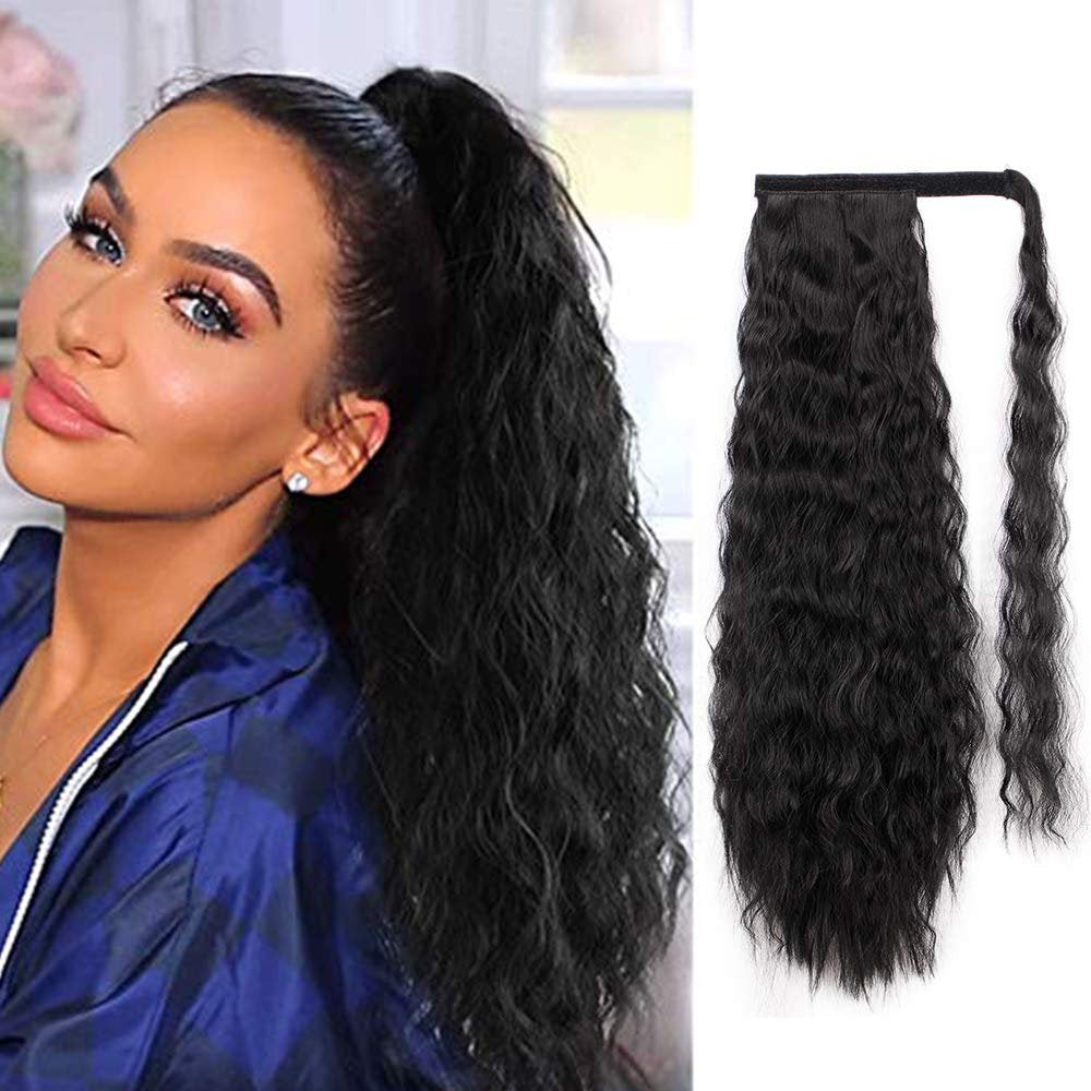 Wrap around ponytail extensions choose color to match your hair or create a new look while adding volume to your style 22" heat resistant