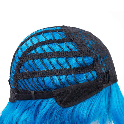 Ice River Blue Wavy | Trendy Wigs | Synthetic Top Quality Heat Resistant Fiber | Human Hair Feel |Perfect for Daily Wear and Cosplay Events