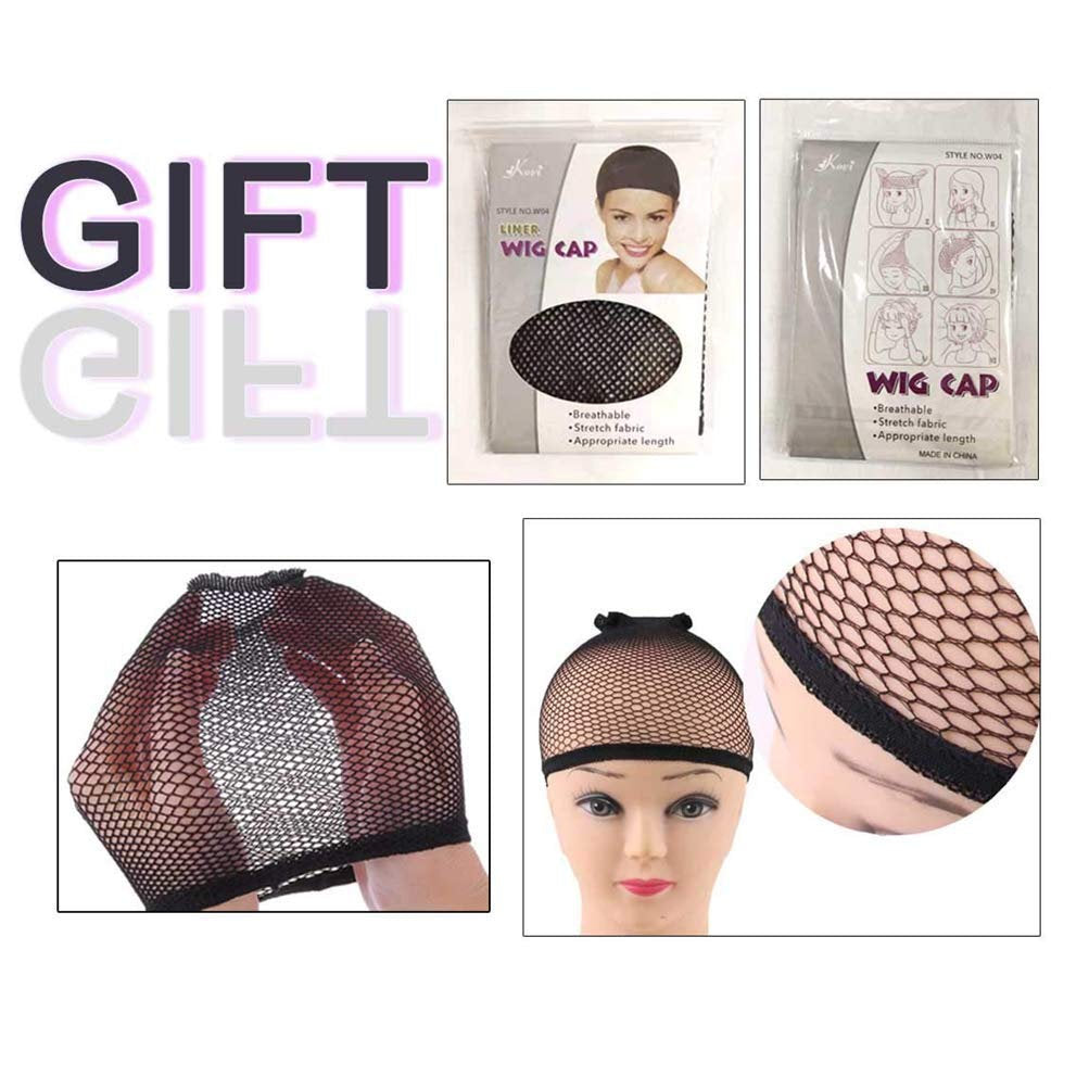 Unique Beautiful Natural Looking | Wavy Ombre Purple | Hand Dyed 22" | Human Hair Look and Feel Trendy Wig | Non Lace Wig | Mermaid Waves