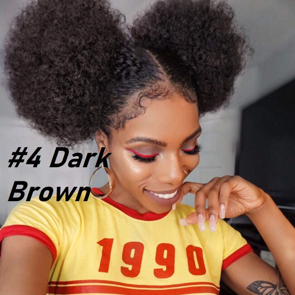 Thick FAUX Human Hair | Synthetic Drawstring Ponytail Puff | Curly Hair Synthetic Updo | Large Donut Chignons | Trendy Cat Ear Buns Style