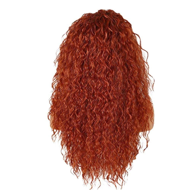 Copper red wavy color #350 24" | lace front wig with baby hair | trendy wig | synthetic top quality heat resistant fiber | human hair feel