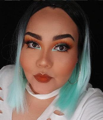 Chocolate Chip Mint Ombre | Best Selling Wig | Synthetic Top Quality Heat Resistant Fiber | Human Hair Look and Feel | Cute with Space Buns