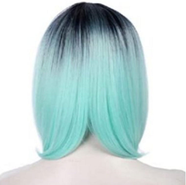 Chocolate Chip Mint Ombre | Best Selling Wig | Synthetic Top Quality Heat Resistant Fiber | Human Hair Look and Feel | Cute with Space Buns