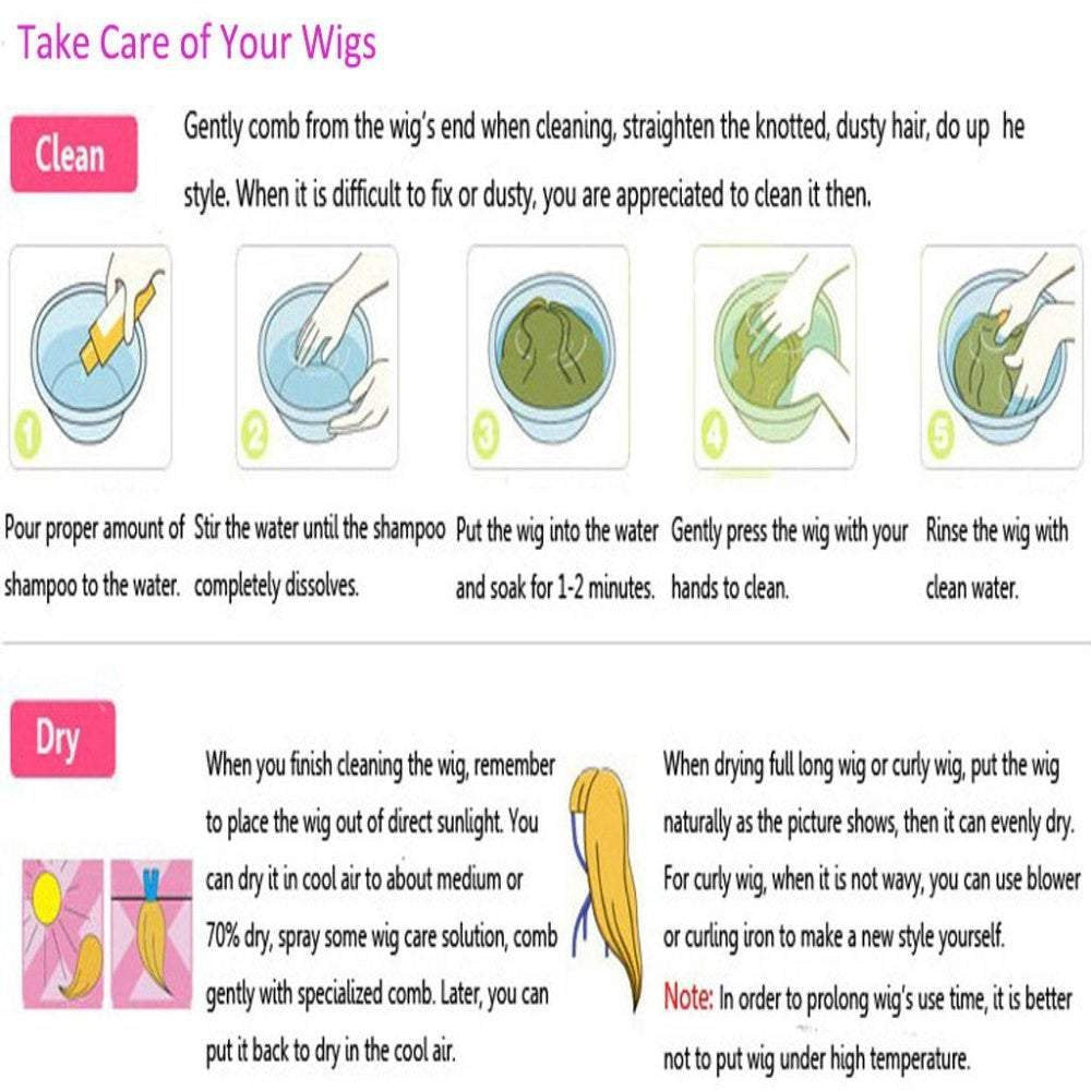 Anime costume party dress heat resistant synthetic curly wig with bangs pastel pink purple 24"