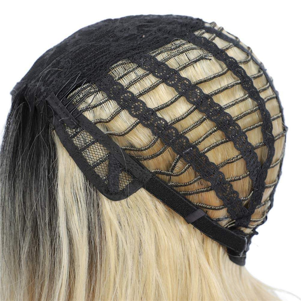 Blonde ombre wavy 24" | trendy wigs | synthetic top quality heat resistant fiber | human hair feel | free shipping 35+ delivery 3 to 5 days