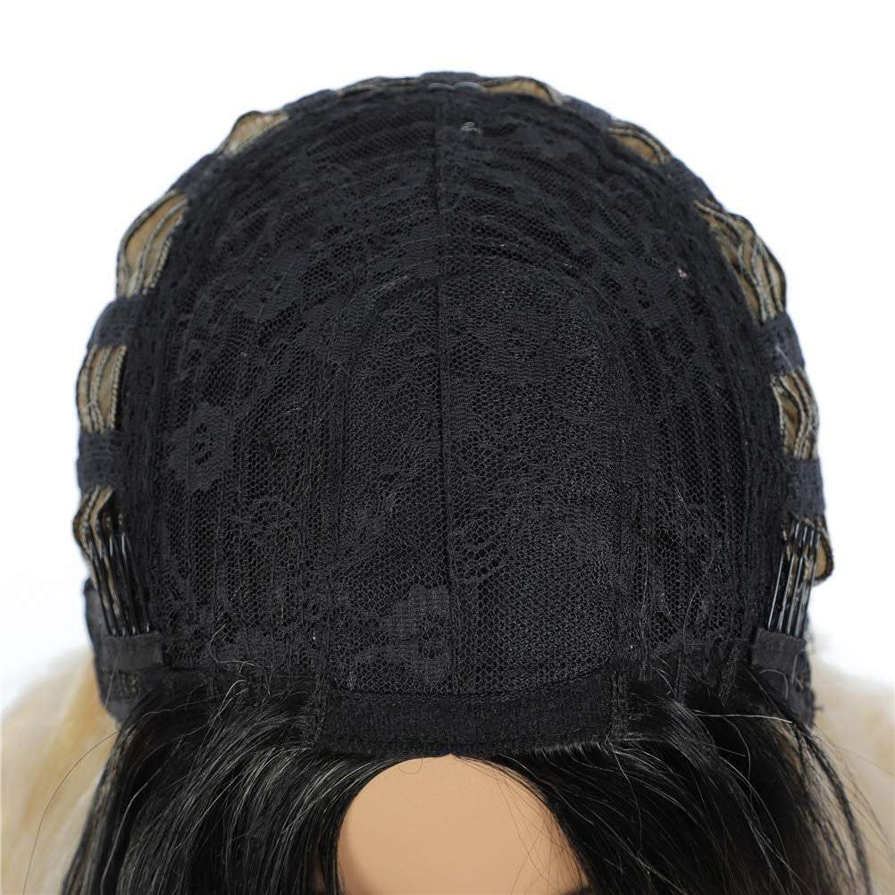 Blonde ombre wavy 24" | trendy wigs | synthetic top quality heat resistant fiber | human hair feel | free shipping 35+ delivery 3 to 5 days