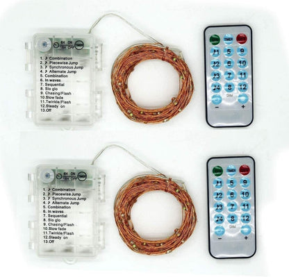 Sound activated music string lights | 32.8ft 100leds 12 modes | waterproof multicolor | battery powered | remote control