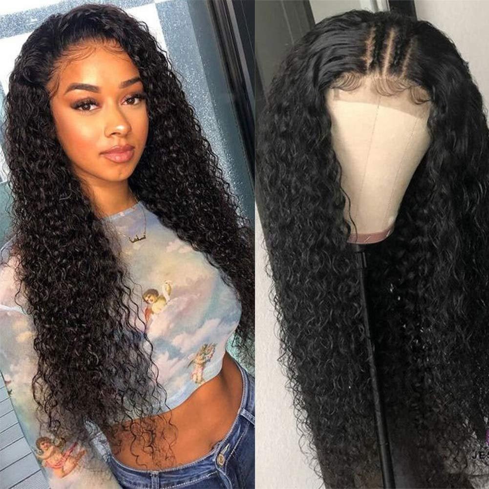 Remy 4x4 lace front brazilian human hair wig with baby hair
