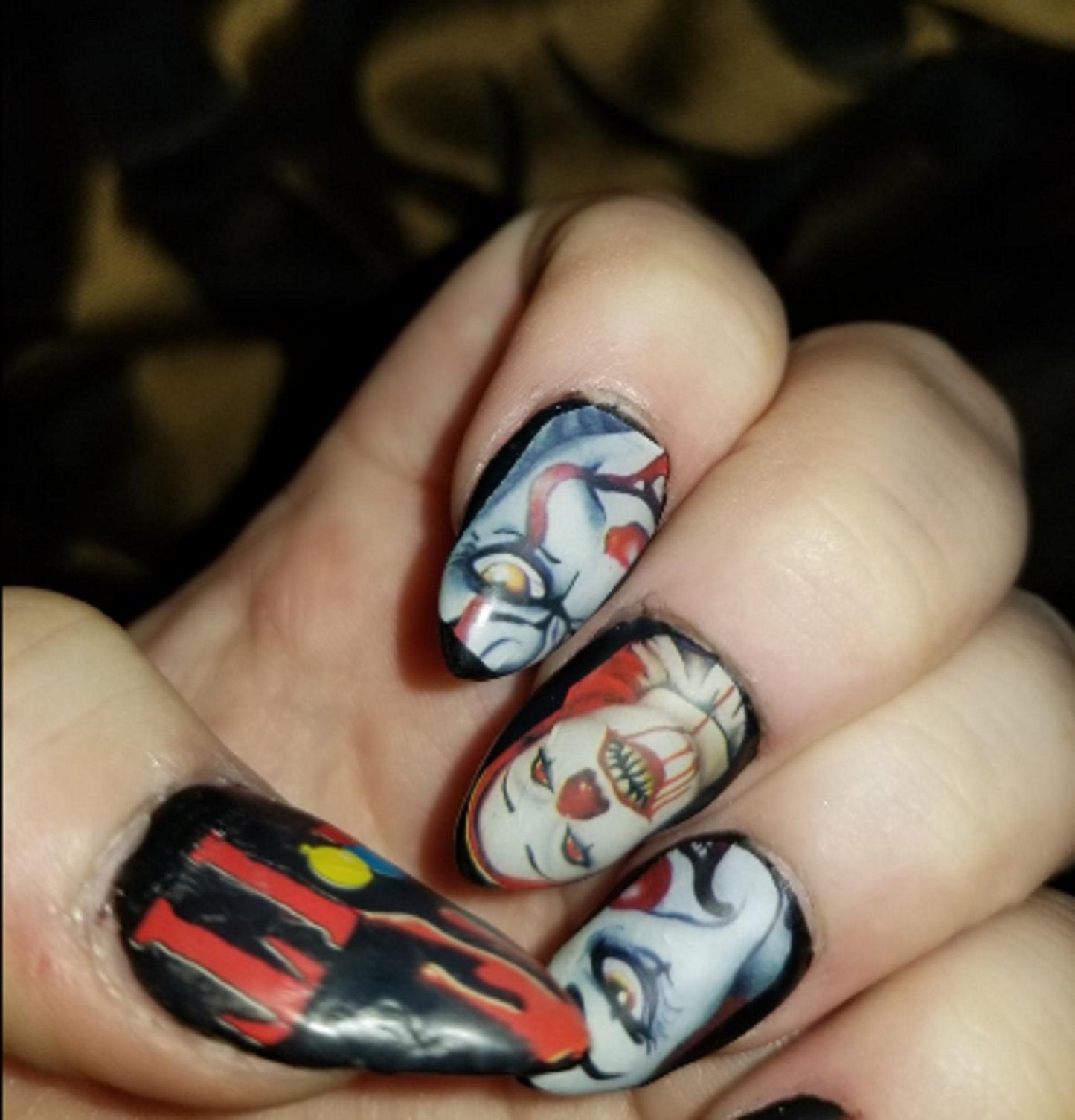 Ghost | skull | penny-wise | it | joker | nightmare | halloween | gothic | day of the dead | 25 sheets | nail art decal | dia de los muertos