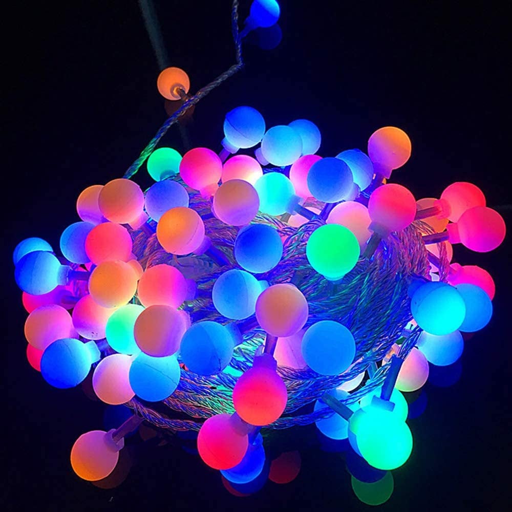 Indoor Outdoor Fairy String Lights 40 LED Battery Operated Multicolor Home Décor, Party, Wedding Decorations (Round, Multicolor)