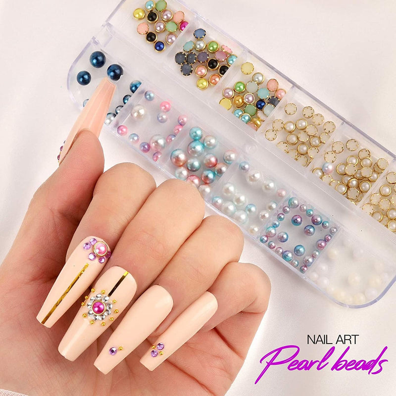 Nail Art Addict Kit | EVERYTHING You Need in A Nail Art Kit For Beginners | Rhinestones Pearls | Fruit Slices | Butterfly Nail Art Stickers