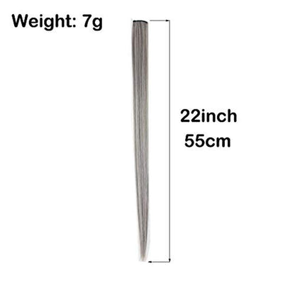 Set of 36 Pieces Party Highlights Hairpieces One Color Each AS PICTURED Clip in Hair Extensions 22'' Straight Hair Extensions Clip ins