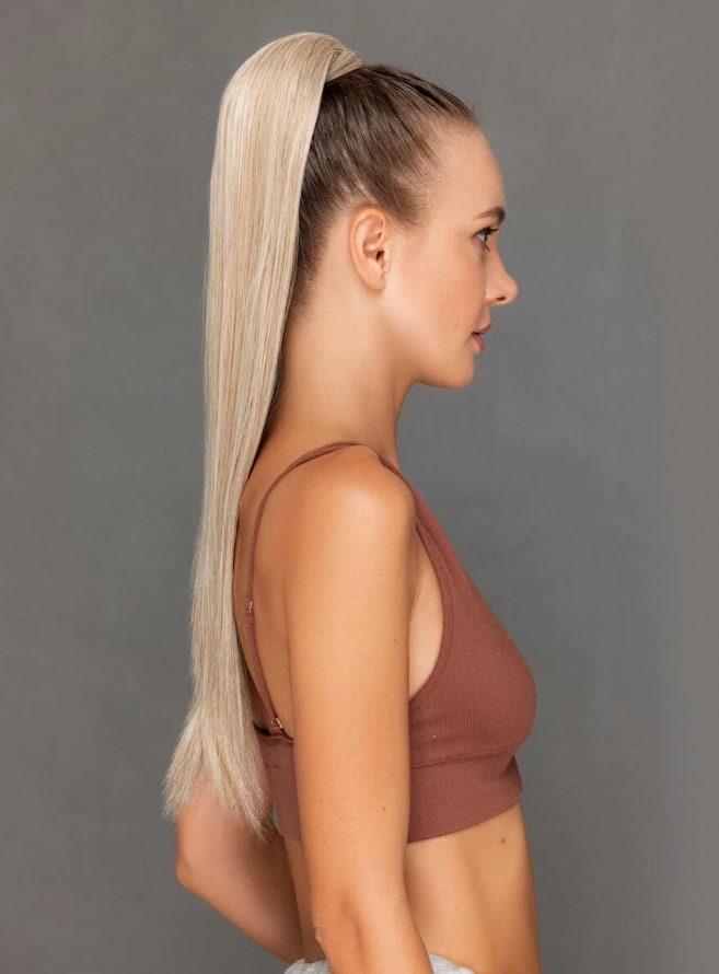 Natural Long Straight Synthetic Ponytail