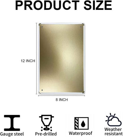 Black Cat Knowledge Sign | Black Cat Lover Gift | Kitchen Decor Bar Bathroom Garden Home Outdoor Decoration | Metal Tin Signs 8 x 12 Inch