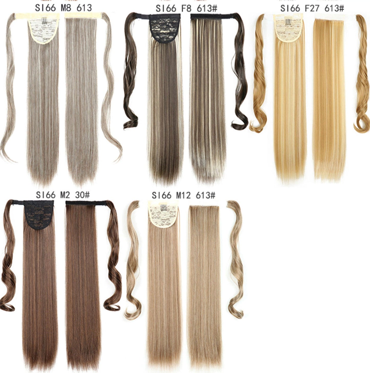 Long Straight Ponytail , Clip In Ponytail Hair Extension , Synthetic Fake Hair Best Seller