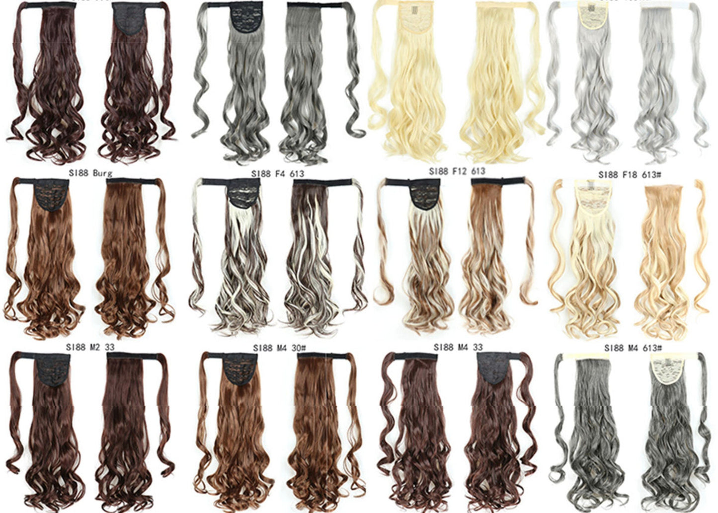 Long Straight Ponytail , Clip In Ponytail Hair Extension , Synthetic Fake Hair Best Seller