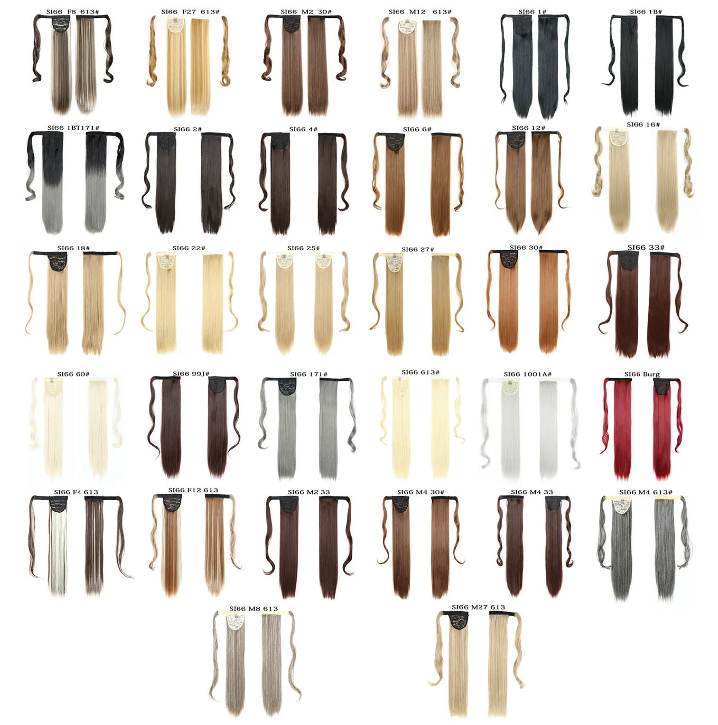 Long Straight Ponytail , Clip In Ponytail Hair Extension , Synthetic Fake Hair Best Seller