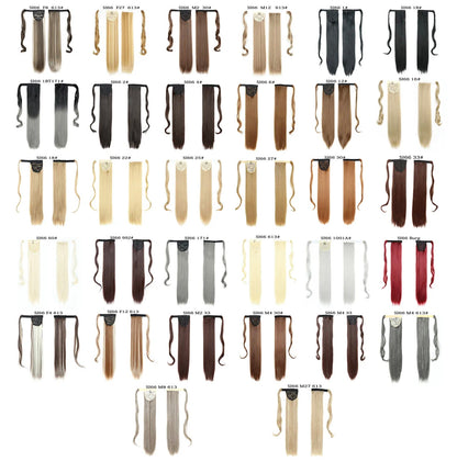 Long Straight Ponytail , Clip In Ponytail Hair Extension , Synthetic Fake Hair Best Seller