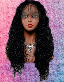 180 Density Wet and Wavy Water Wave Wig With Baby Hair 13X4 Glueless HD Lace Front Curly Pre Plucked Hairline 30" Brazilian Virgin Human Wig
