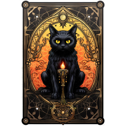Halloween Cat Tarot Card Clipart Bundle DIY Printable Witch Gift Black Cat Art Gothic Cards Instant Download 300 DPI Transparent Background